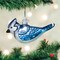 Old World Christmas 2.0 Inch Bright Blue Jay Tree Ornament , Bird Noisy Fearless